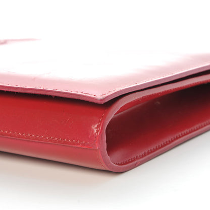 Saint Laurent Textured Patent Large Belle De Jour Clutch Fuchsia 17 of 17