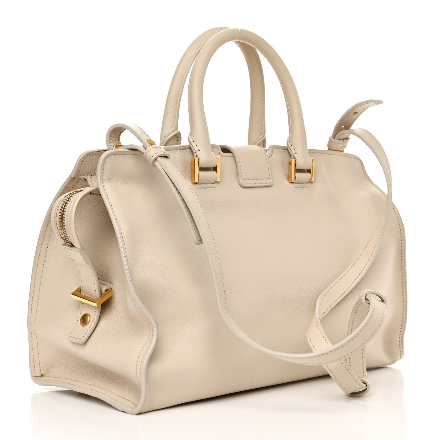 Saint Laurent Calfskin Small Classic Y Cabas Beige 3 of 16