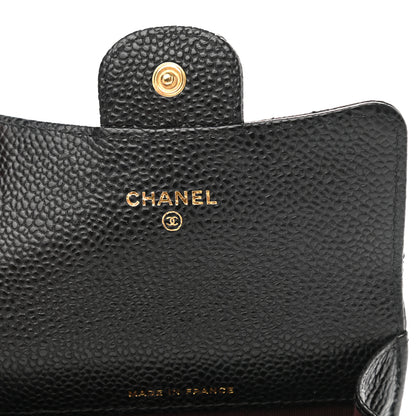 Chanel Caviar Quilted Flap Card Holder Black 6 of 9