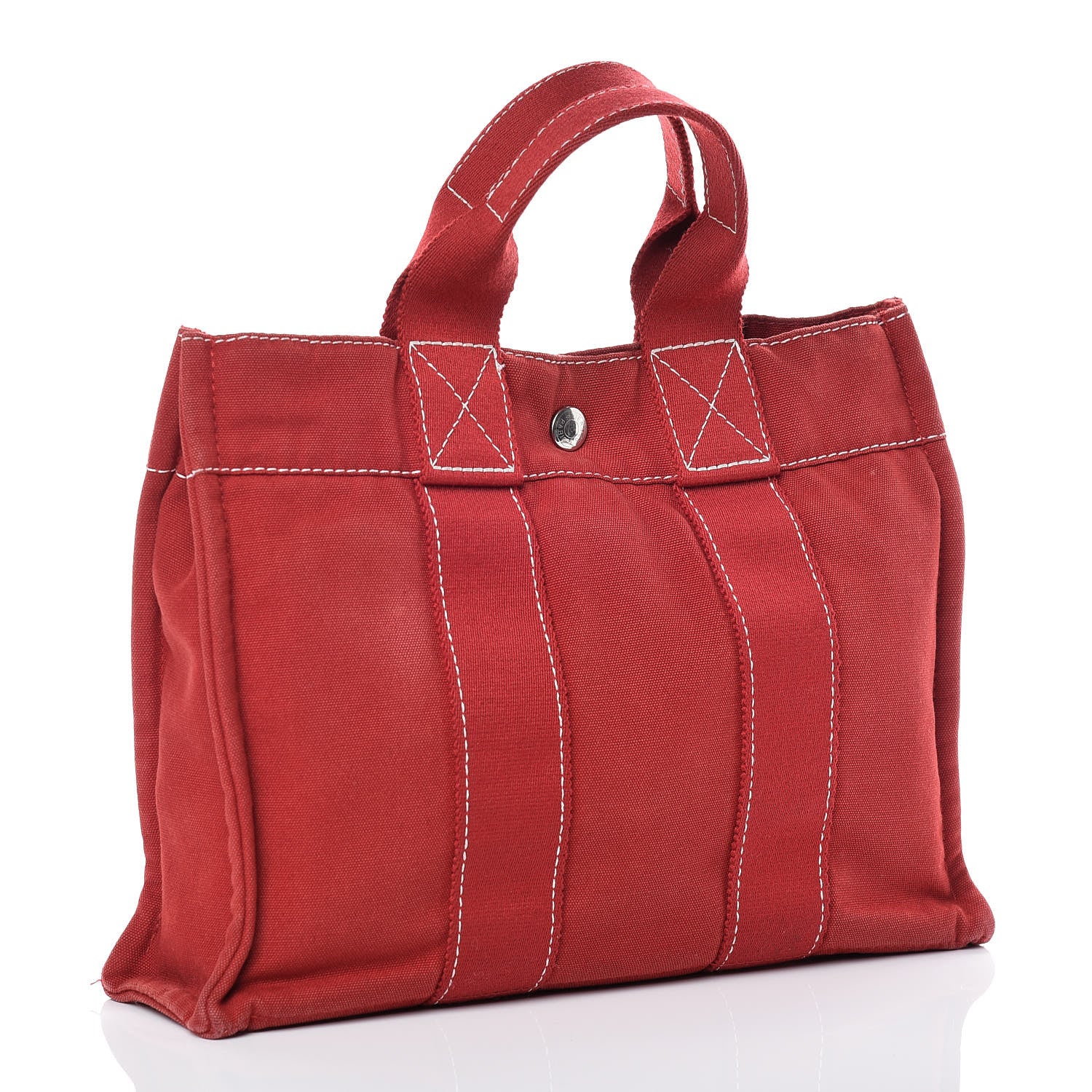 Hermes Canvas Fourre Tout PM Red 3 of 18
