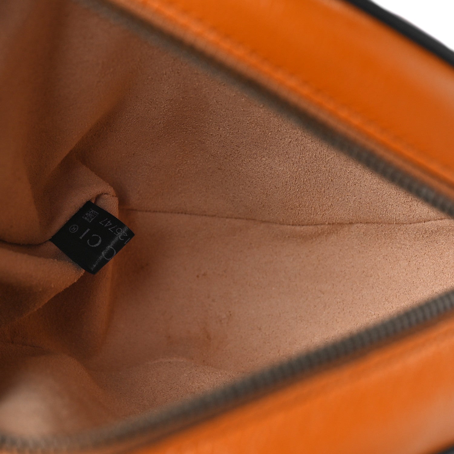 Gucci Azalea Calfskin Matelasse Diagonal Mini Torchon GG Marmont Round Shoulder Bag Cognac Black 5 of 9