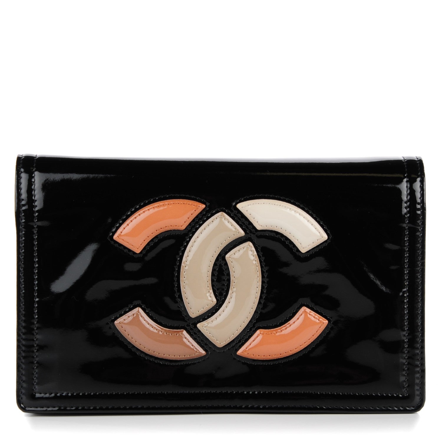 Chanel Patent Lipstick Wallet On Chain Black 1 of 9