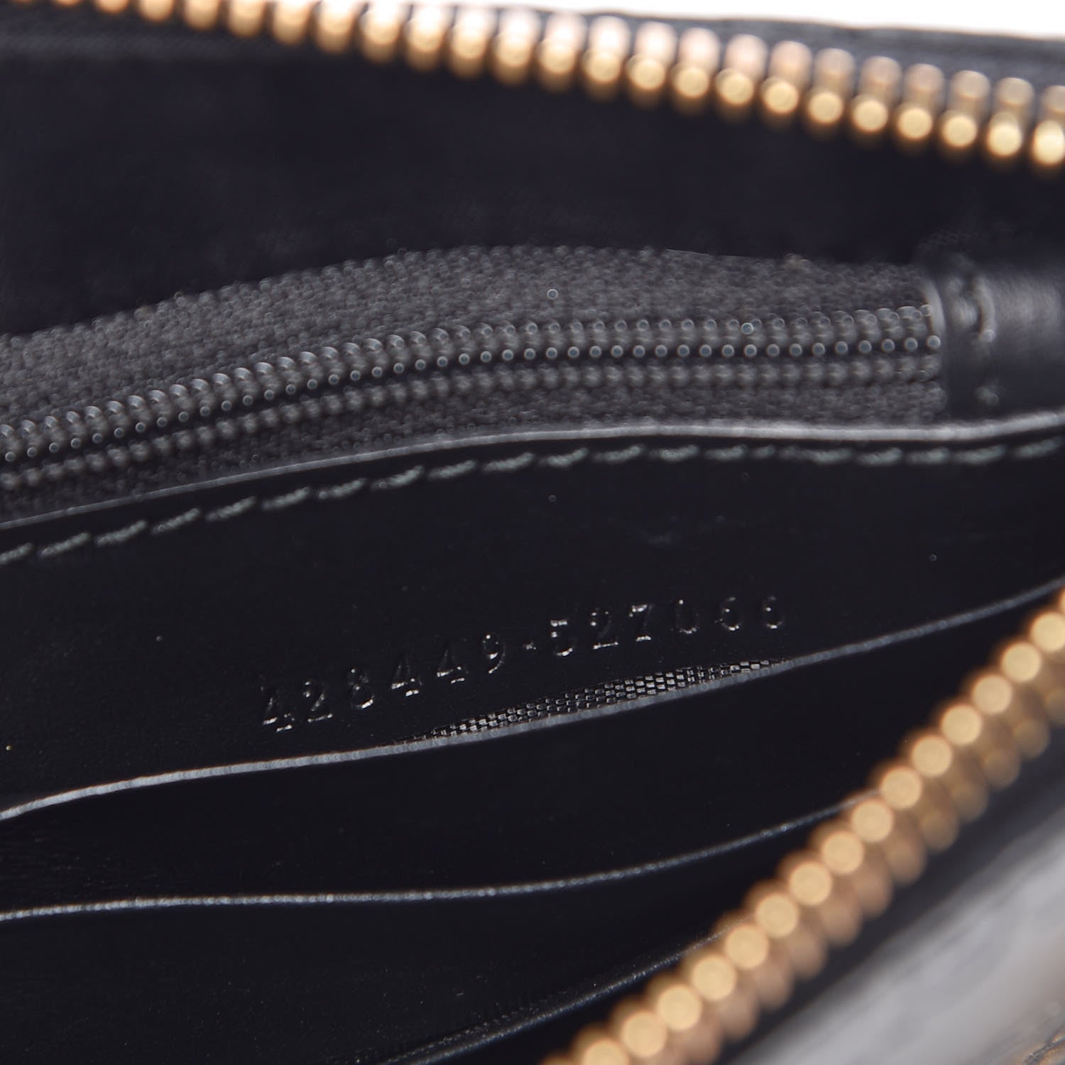 Gucci Guccissima Signature Wrist Wallet Black 7 of 10