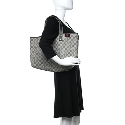 Gucci GG Plus Monogram Medium Signature Web Loop Tote Navy 3 of 11
