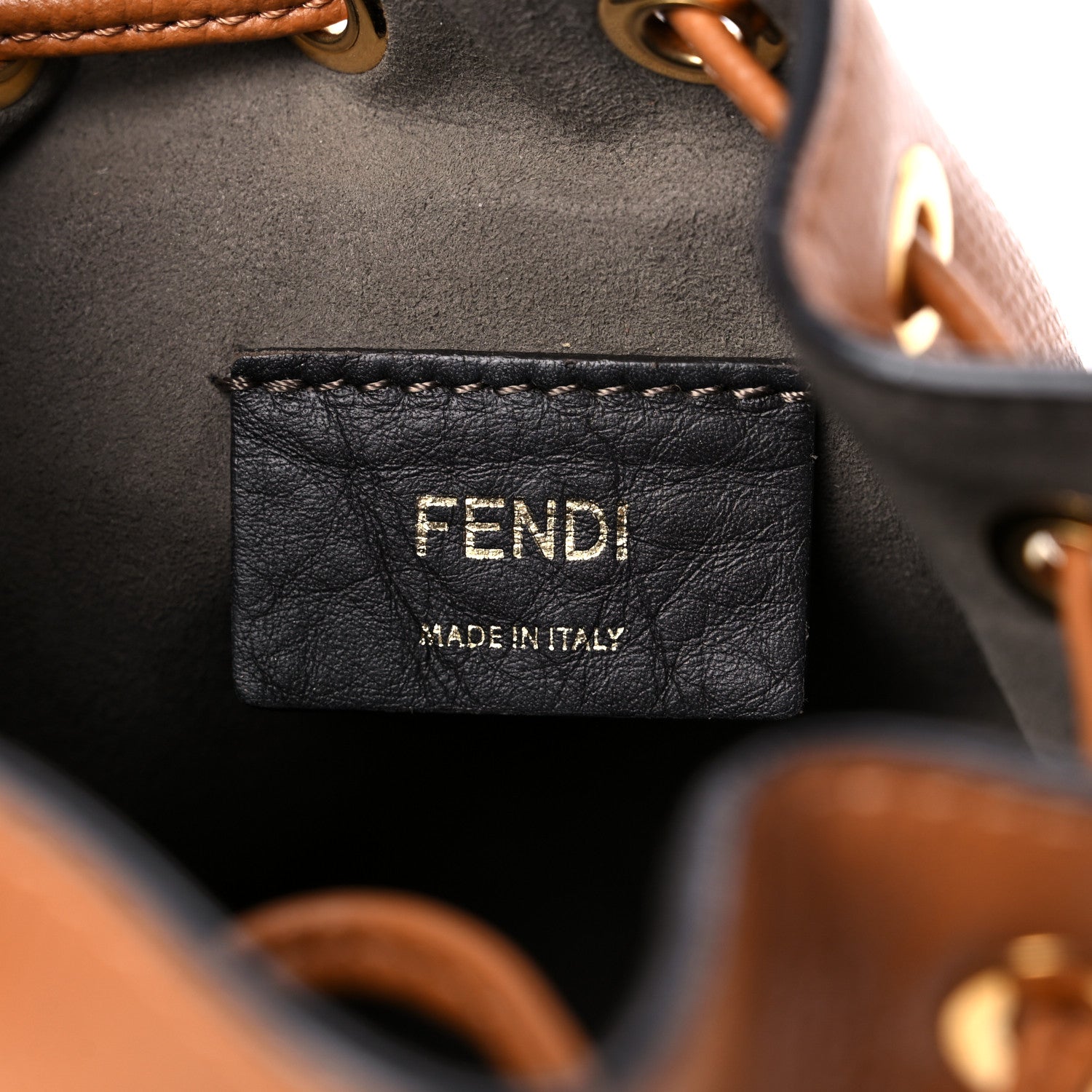 Fendi Vitello Cruise F is Fendi Mini Mon Tresor Bucket Bag Nocciola 6 of 10