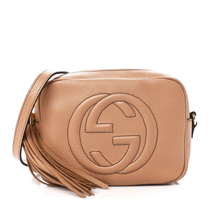 Gucci Pebbled Calfskin Small Soho Disco Bag Camelia 1 of 11