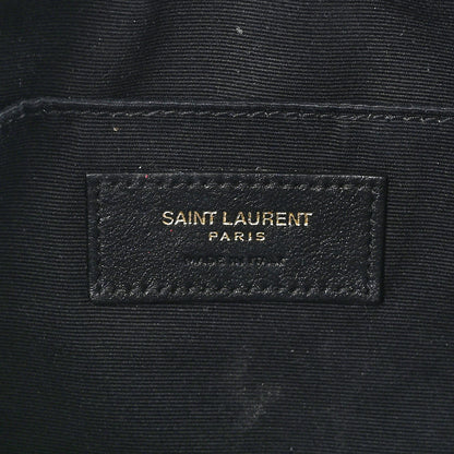 Saint Laurent Calfskin Matelasse Monogram Lou Camera Bag Deep Marine 6 of 11