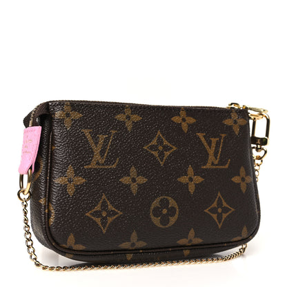 Louis Vuitton Monogram 2022 Christmas Animation Paris Mini Pochette Accessories Pink 3 of 10