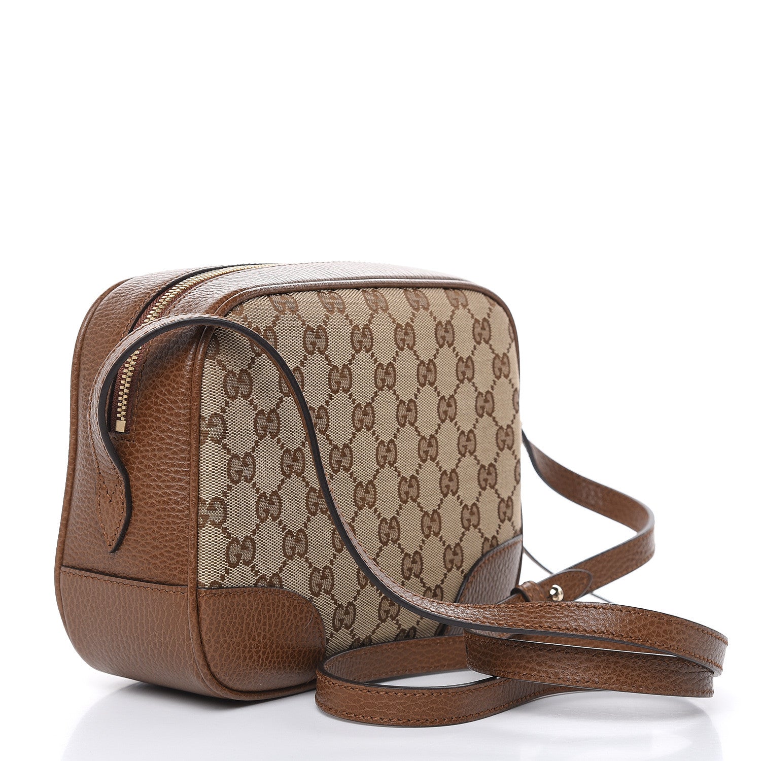 Gucci Monogram Mini Bree Messenger Bag Beige Tabacco 3 of 9