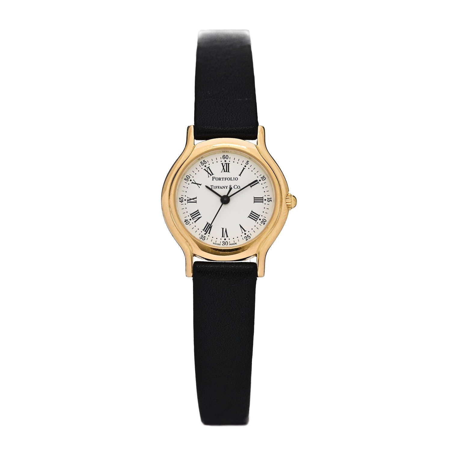 Tiffany Stainless Steel Calfskin 24mm Portfolio Quartz Watch 1 of 5