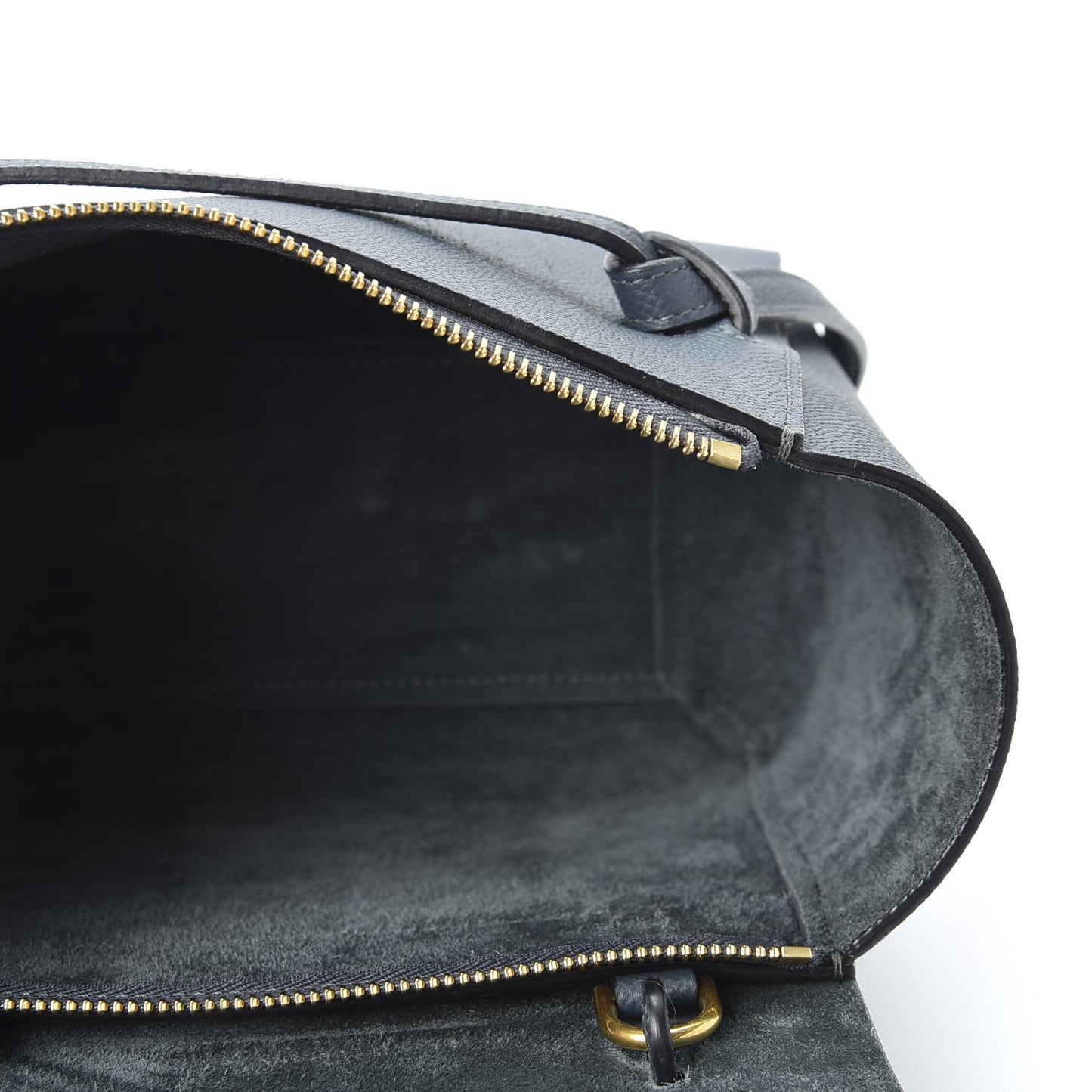 Grained Calfskin Nano Belt Bag Slate