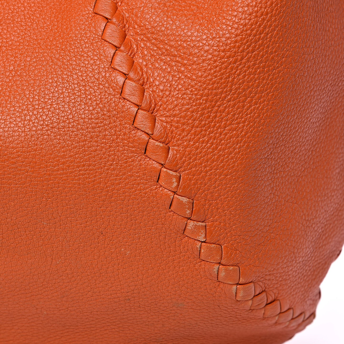 Cervo Deerskin Large Hobo Tangerine