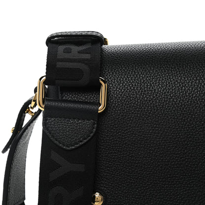 Burberry Grainy Calfskin Vintage Check Note Crossbody Bag Black 8 of 13