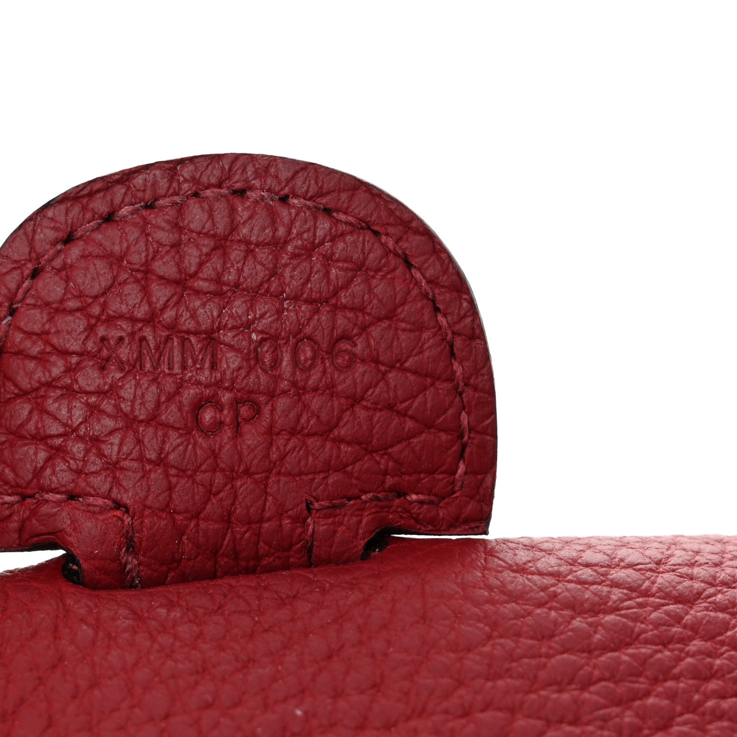 Hermes Taurillon Clemence Evelyne III GM Rouge Grenat 7 of 10
