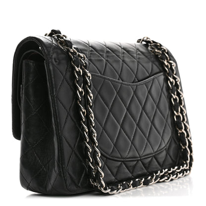 Chanel Lambskin Quilted Medium Double Flap Black 3 of 15
