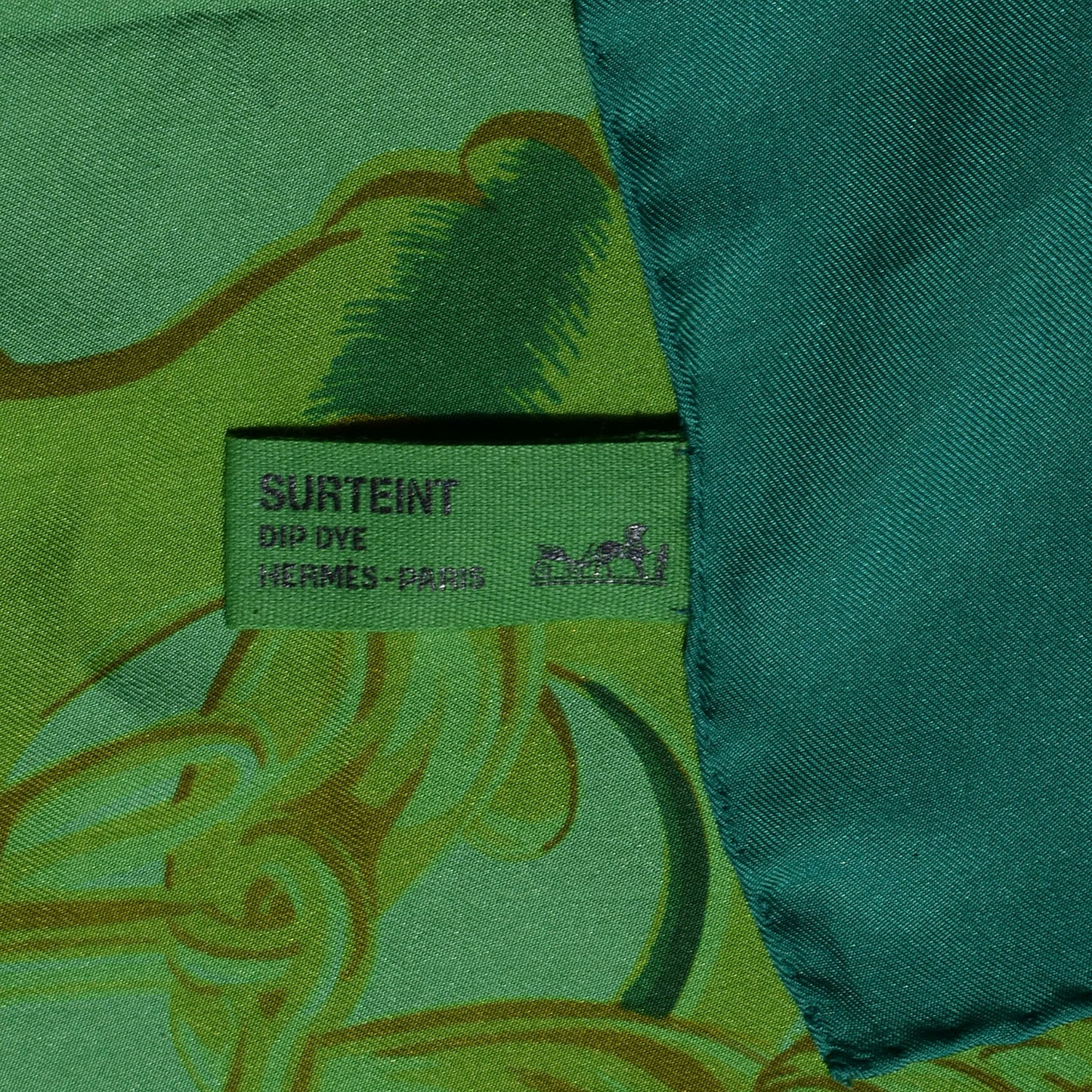 Silk Dip Dye Brides de Gala Shawl Scarf 140 Green