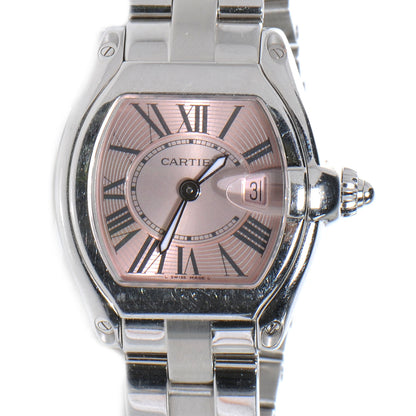 Cartier Stainless Steel 31mm Roadster Quartz Watch Pink 1 of 6