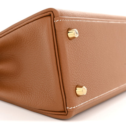 Hermes Togo Kelly Retourne 25 Gold 8 of 10