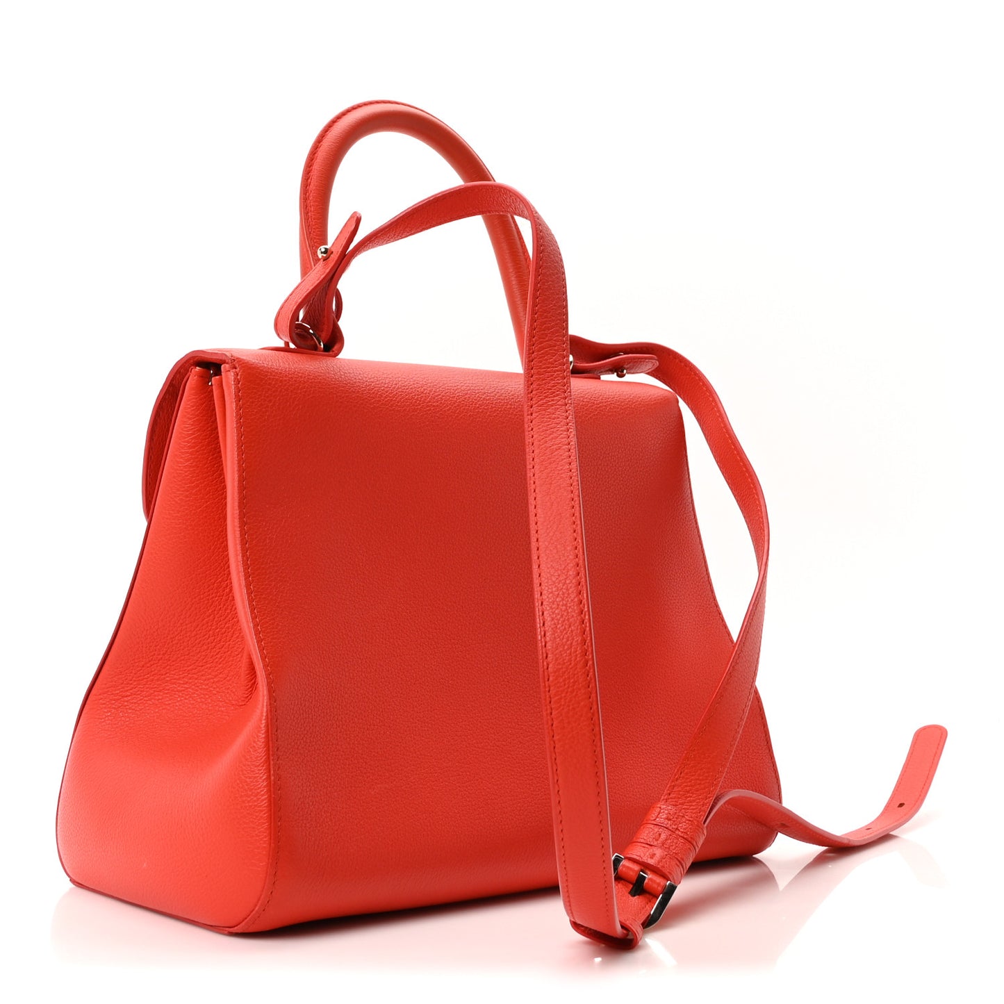 Grained Calfskin MM Brillant Satchel Sunset