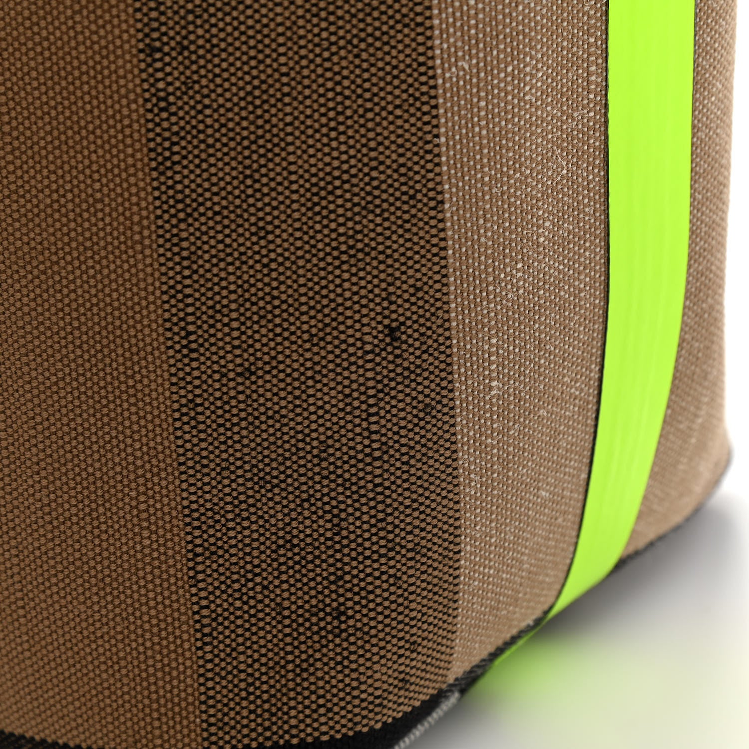 Burberry Canvas Mega Check The Giant Reversible Tote Black Neon Yellow 16 of 16