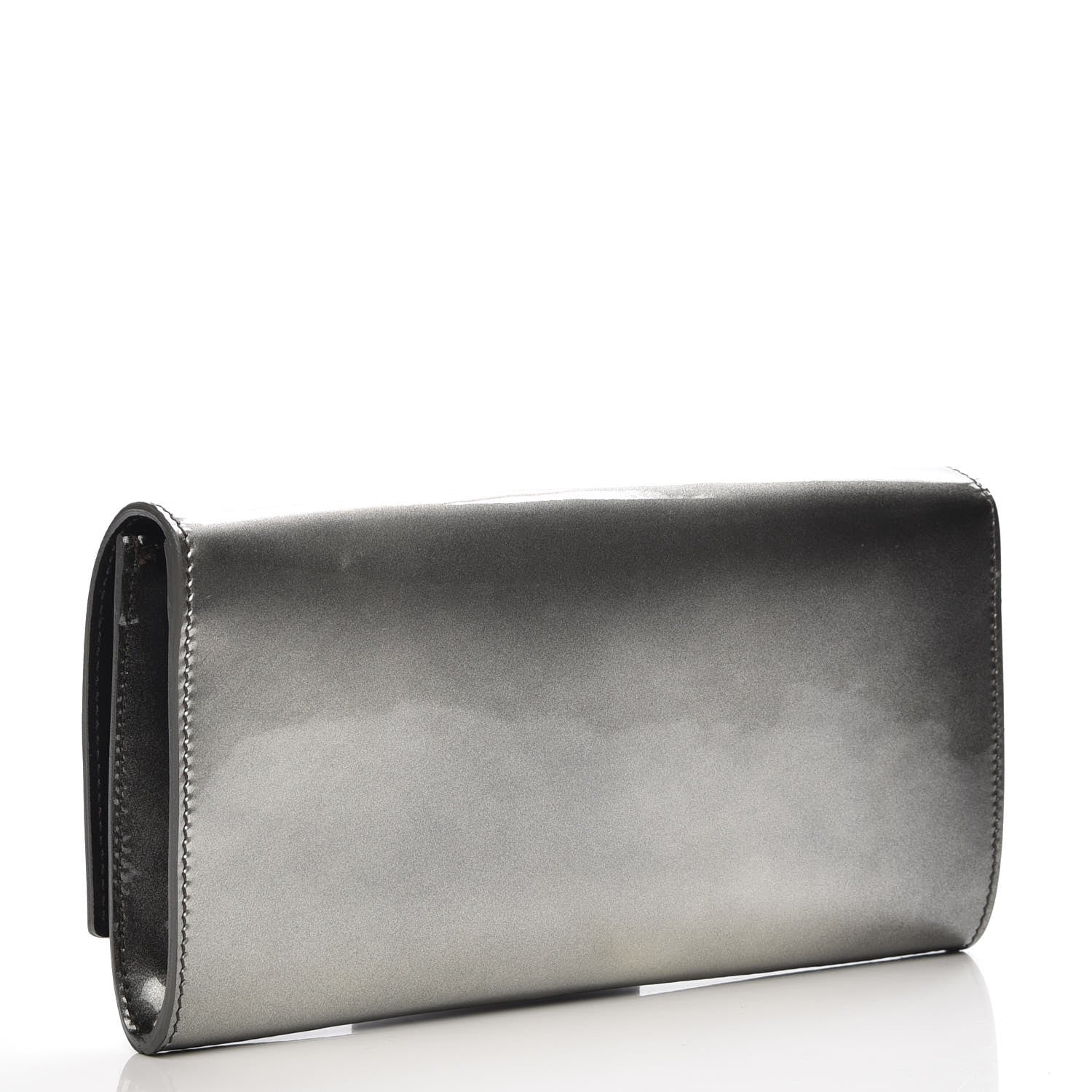 Saint Laurent Textured Patent Calfskin Small Belle De Jour Clutch Green 3 of 7