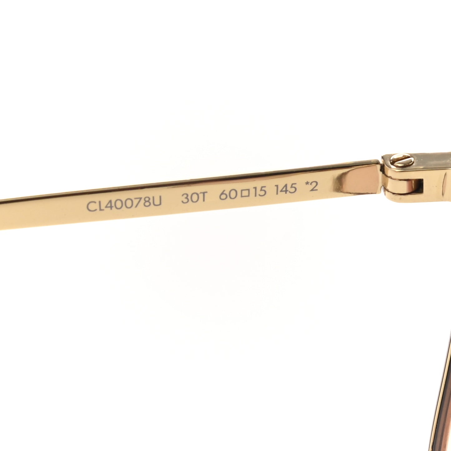Oversized Square Metal Sunglasses CL40078U Gold
