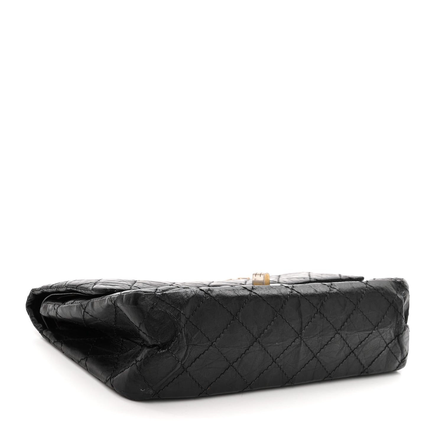 Aged Calfskin Quilted 2.55 Reissue 225 Flap Black