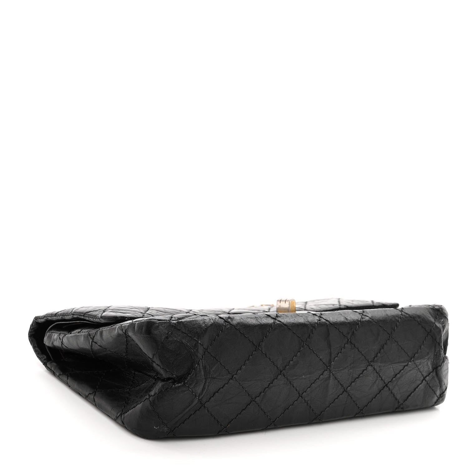 Chanel Aged Calfskin Quilted 2.55 Reissue 225 Flap Black 4 of 9