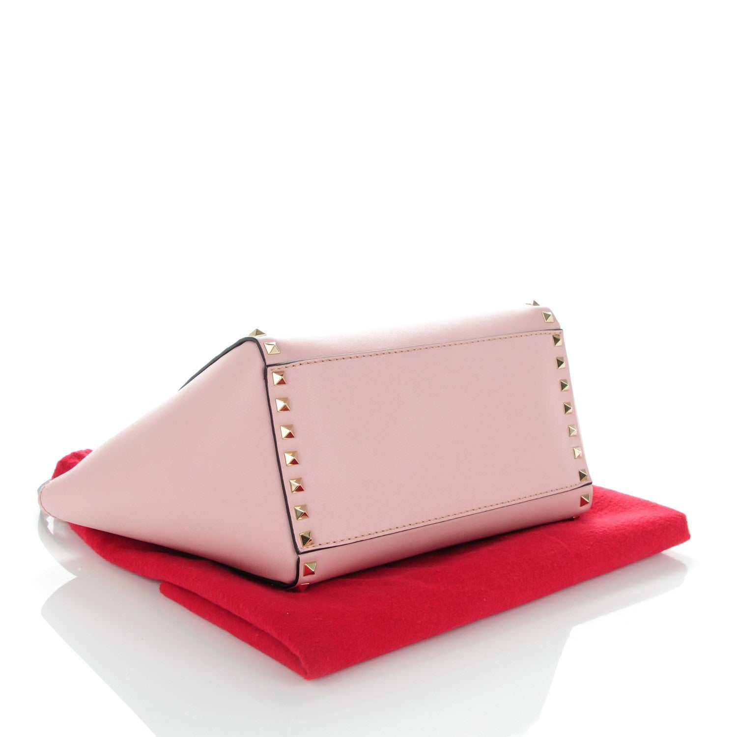 Valentino Garavani Vitello Small Rockstud Double Handle Tote Rose 4 of 10