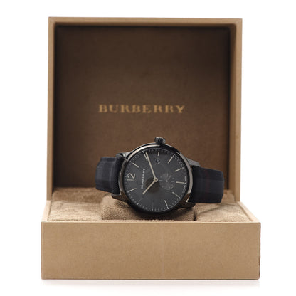 Burberry Stainless Steel Calfskin 40mm Classic Round Quartz Watch Grey BU10010 5 of 5