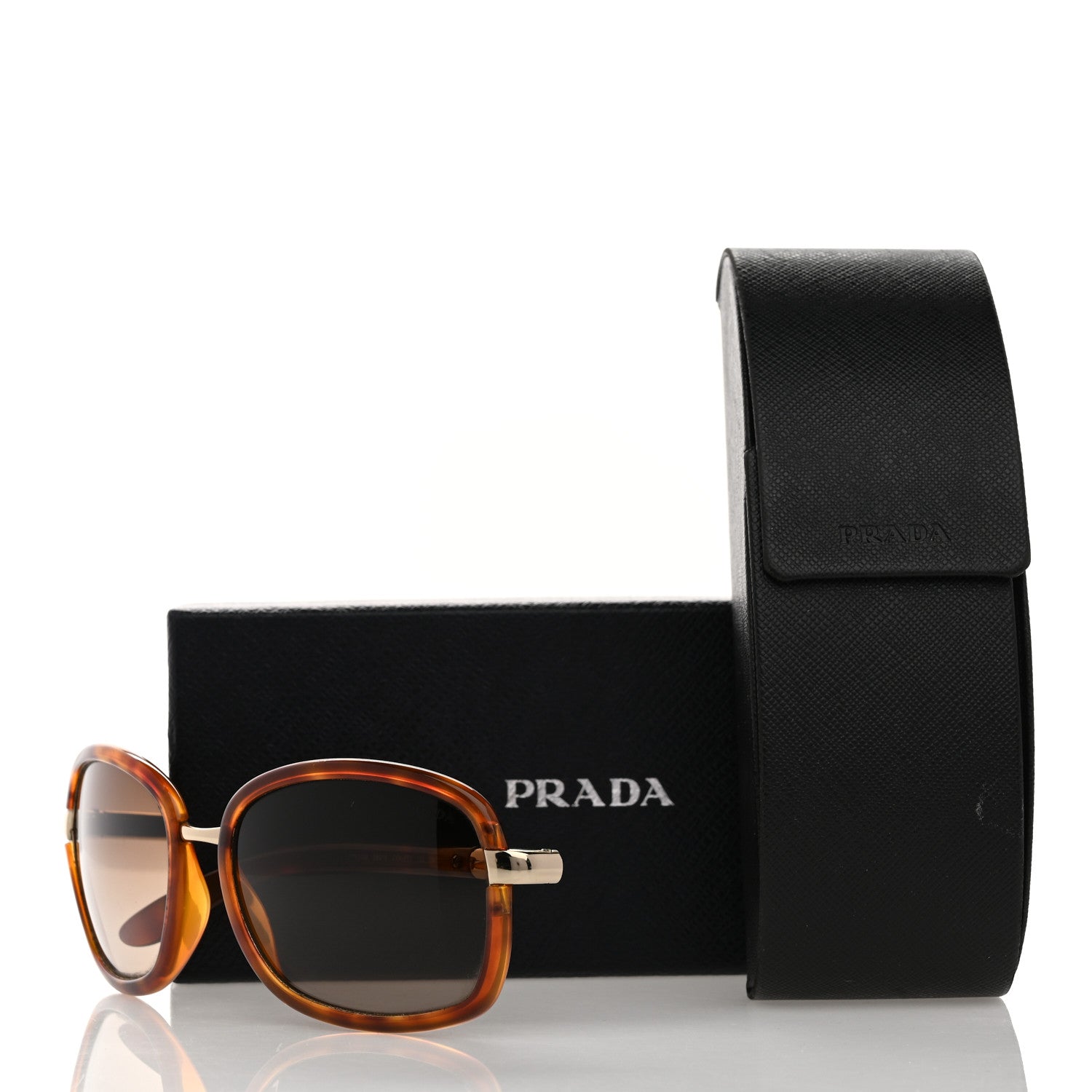 Prada Acetate Sunglasses SPR 54M Tortoise 8 of 8