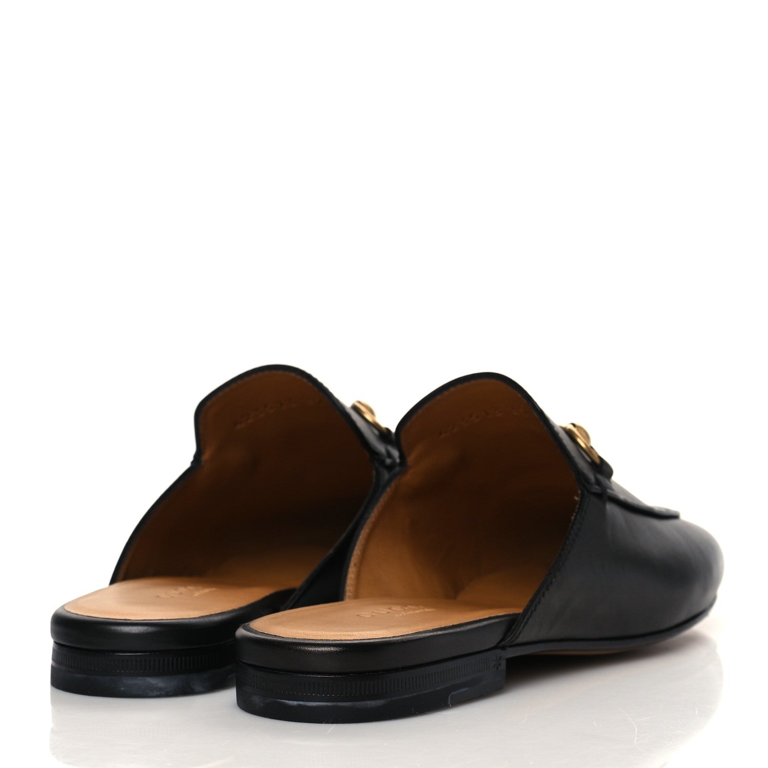 Gucci Calfskin Womens Princetown Slippers 37 Black 4 of 9