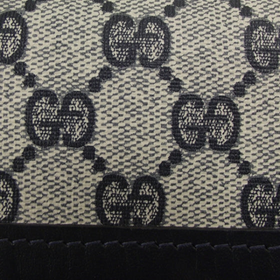 Monogram Fold Over Clutch Navy