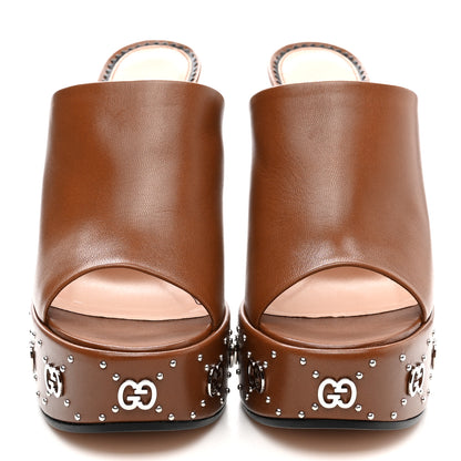 Gucci Malaga Kid Janaya 150mm Platform Sandals 38.5 Cuir 2 of 12