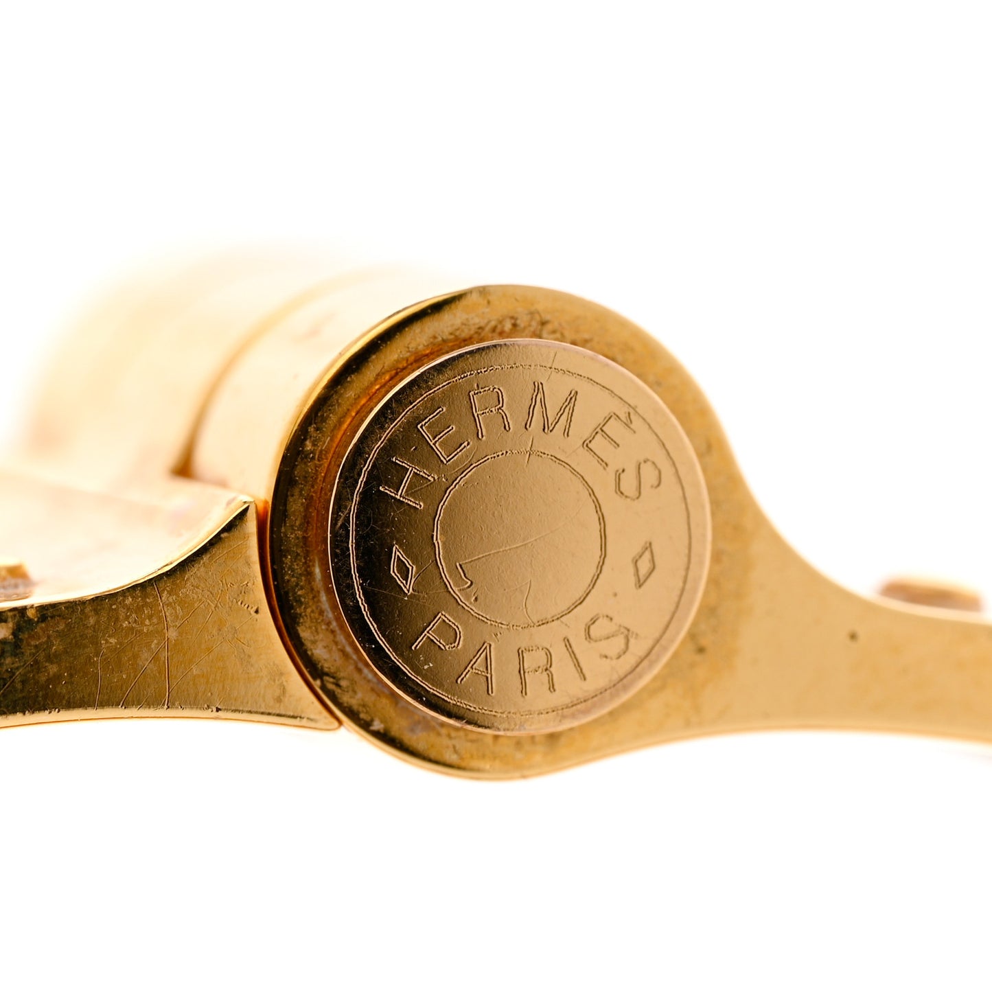 Enamel Charniere Uni Wide Hinged Bracelet L Sauge