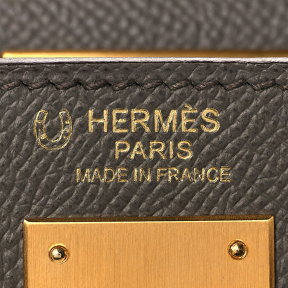 Hermes Epsom Horseshoe Kelly Sellier 32 Etain 24 of 38