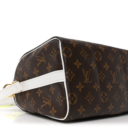 Louis Vuitton Monogram LV Match Speedy Bandouliere 25 White 8 of 9