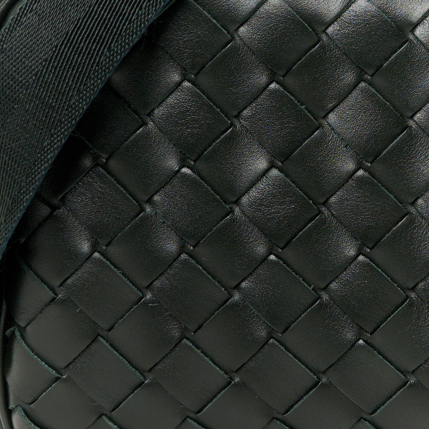Bottega Veneta Calfskin Intrecciato Small Camera Bag Dark Green 9 of 11