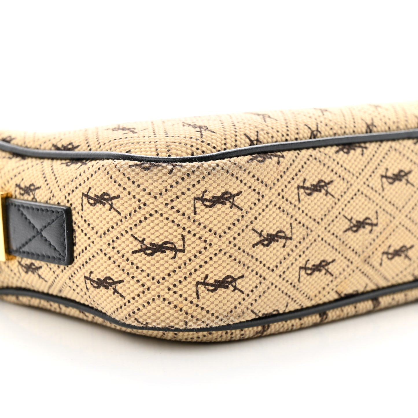 Canvas Monogram All Over Camera Bag Beige