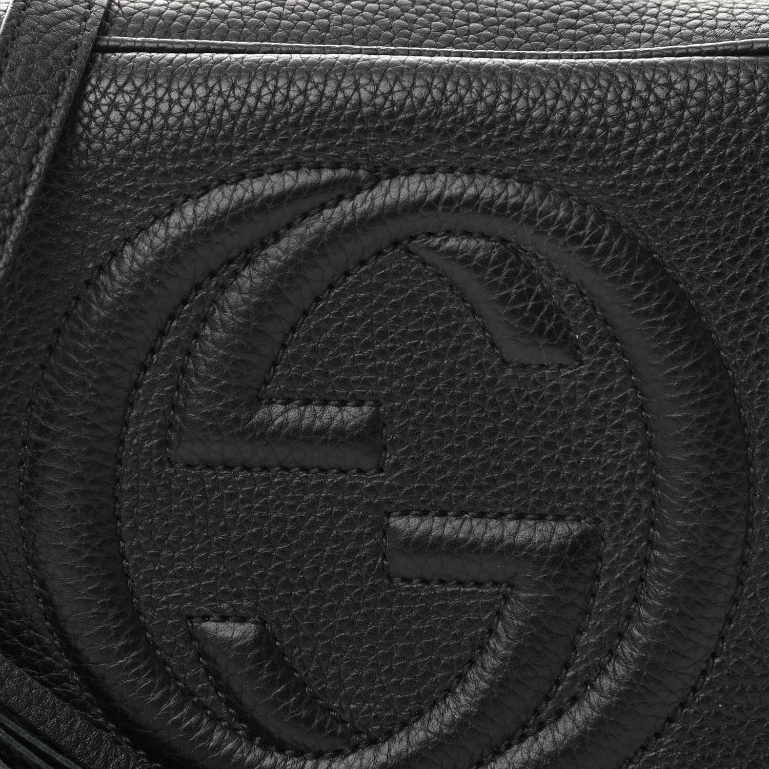 Gucci Pebbled Calfskin Small Soho Disco Bag Black 8 of 10