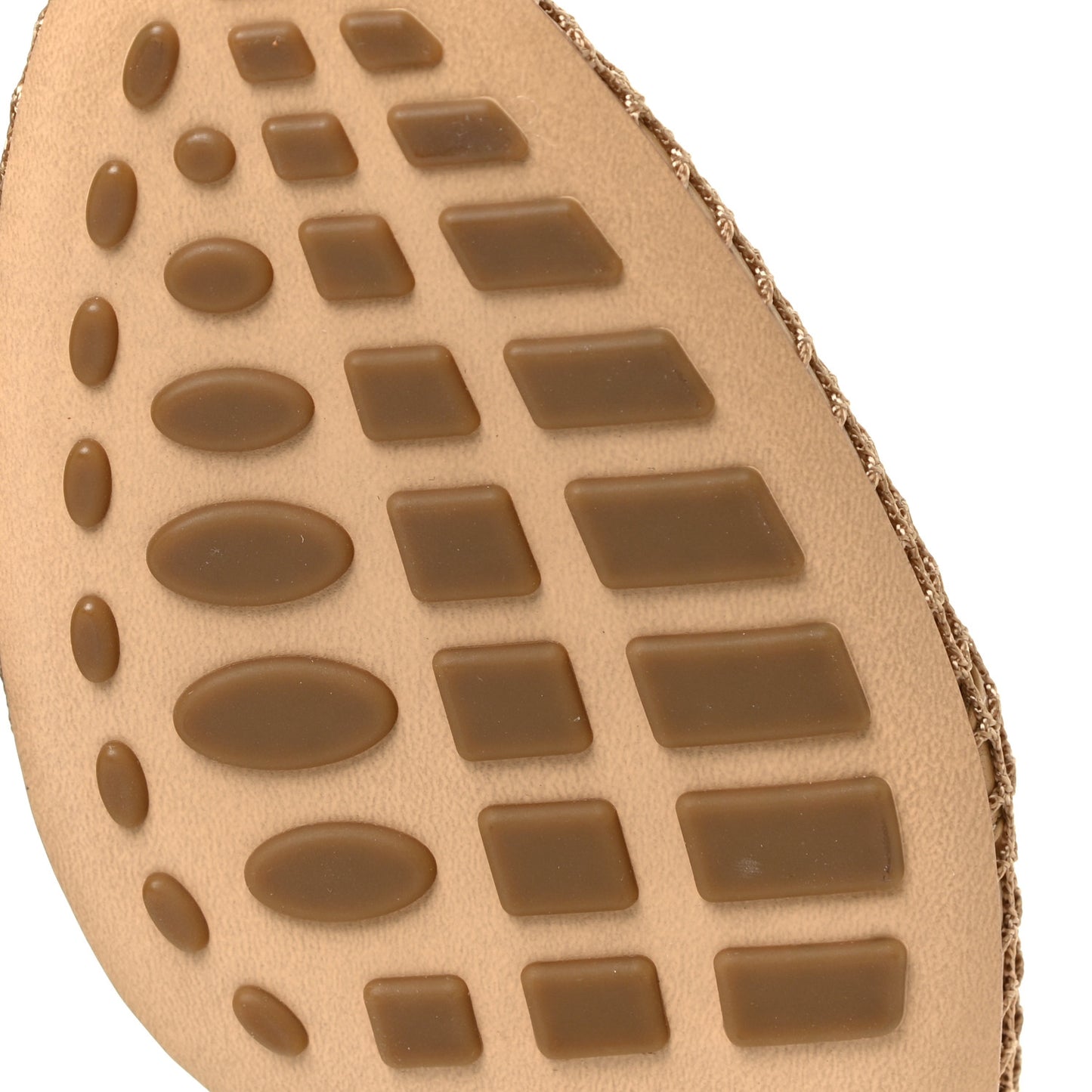 Mesh Nappa Chunky Chain Sandals 38.5 Beige Pony