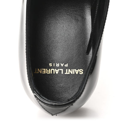 Saint Laurent Patent Baltimora Lace Up Derby Shoes 36.5 Black 8 of 9