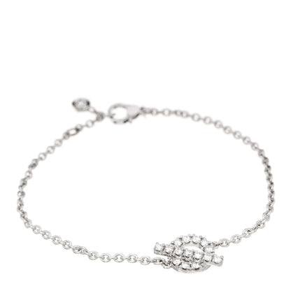 Hermes 18K White Gold Diamond Finesse Bracelet ST 1 of 5