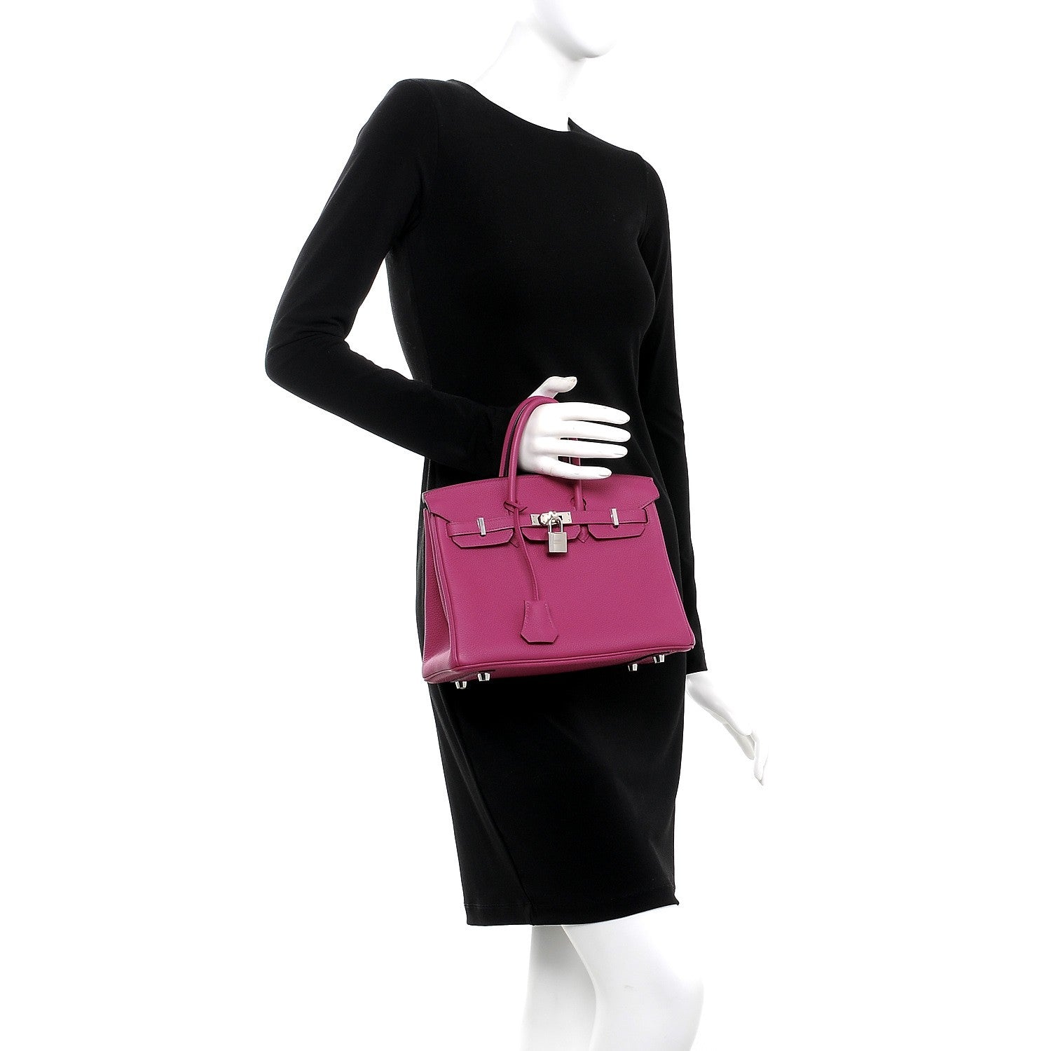 Hermes Togo Birkin 25 Rose Pourpre 2 of 36
