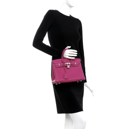 Hermes Togo Birkin 25 Rose Pourpre 2 of 36