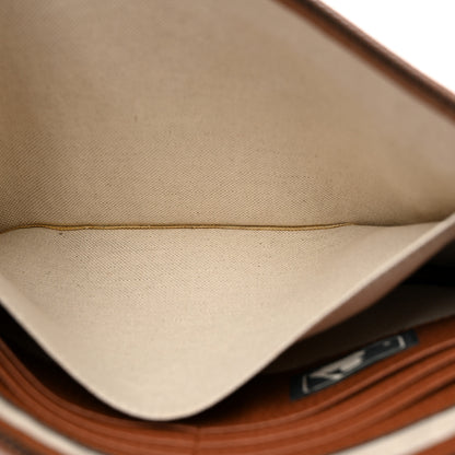 Gucci X MLB GG Monogram NY Yankees Zip Wristlet Pouch Beige Ruggine Ivory 9 of 9