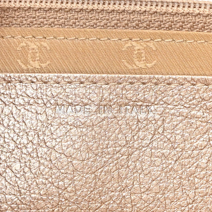 Chanel Metallic Goatskin Wallet On Chain WOC Gold 7 of 11