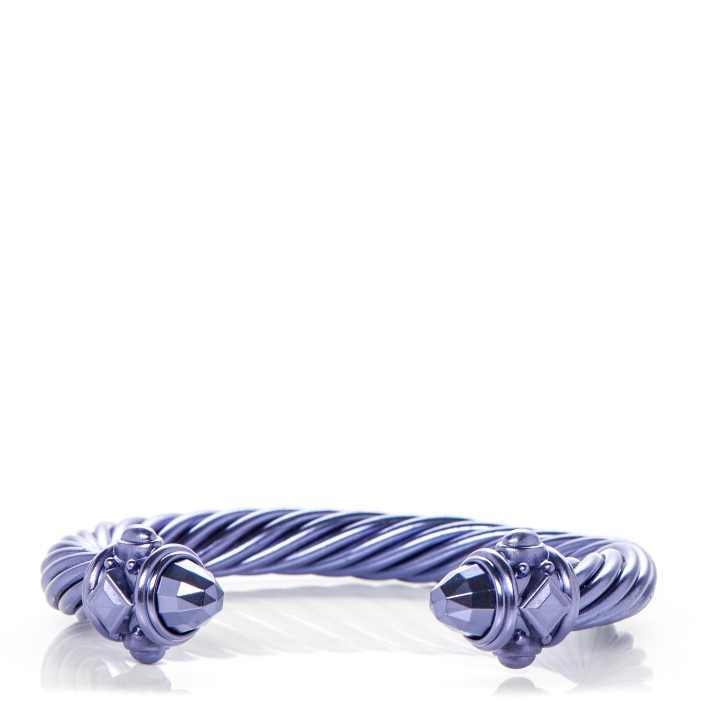 Aluminum 10mm Renaissance Cable Bracelet Purple