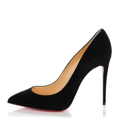 Christian Louboutin Veau Velours Pigalle Follies 100 Pumps 40.5 Black 1 of 8