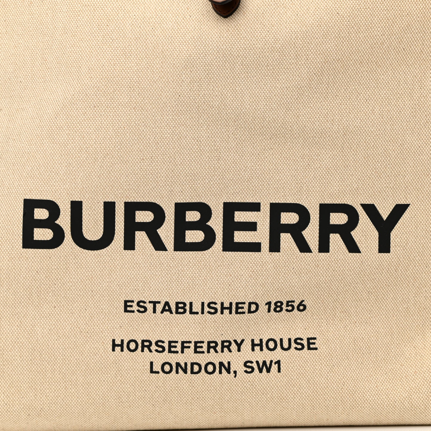 Cotton Canvas Calfskin Large Soft Belted Tote Bag Natural